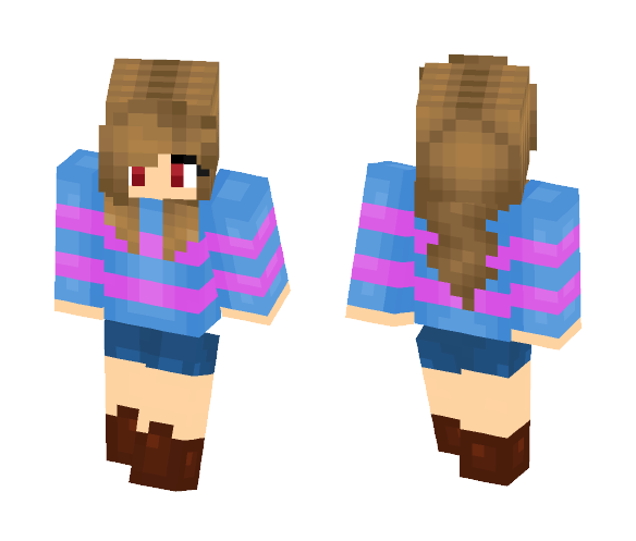 Frisk from undertale - Female Minecraft Skins - image 1