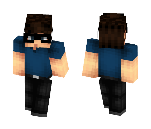 Download Free My Old Skin | Huahwi in Blue Skin for Minecraft image 1 My Old Skin | Huahwi in Blue - Male Minecraft Skins - image 1