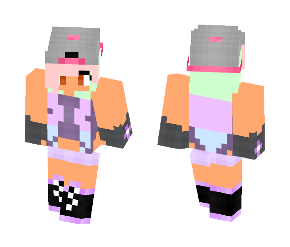 Ink splat hair Jess - Female Minecraft Skins - image 1