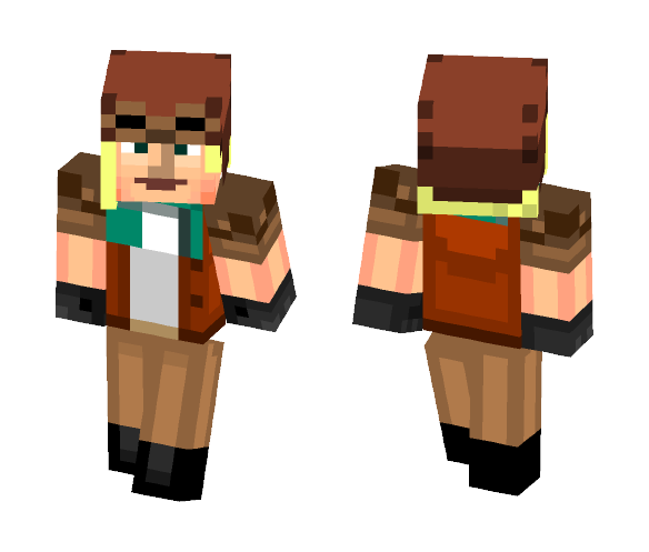 Sandy (Minecraft Stroy Mode) - Female Minecraft Skins - image 1