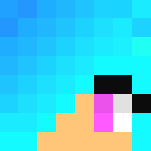 Download Free Blue Haired Girl Skin for Minecraft image 3 Blue Haired Girl - Color Haired Girls Minecraft Skins - image 3