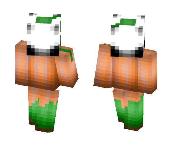 Pumpkin w/dirt+leaves - Other Minecraft Skins - image 1
