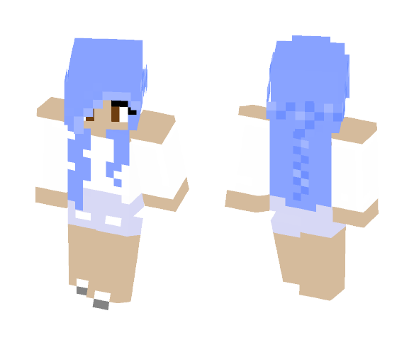 Download Free Girl with braided hair!! :D Skin for Minecraft image 1 Girl with braided hair!! :D - Color Haired Girls Minecraft Skins - image 1