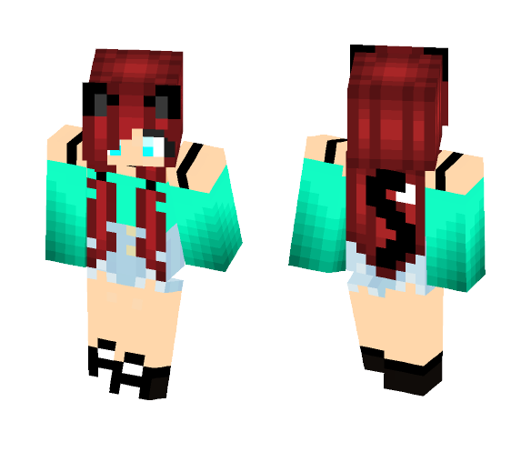 Cute cat girl - Cat Minecraft Skins - image 1