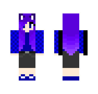 purple and blue girl