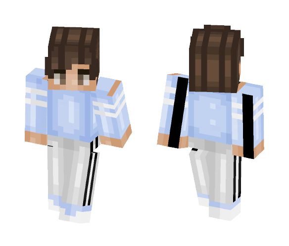 Blue adidas boy - Boy Minecraft Skins - image 1