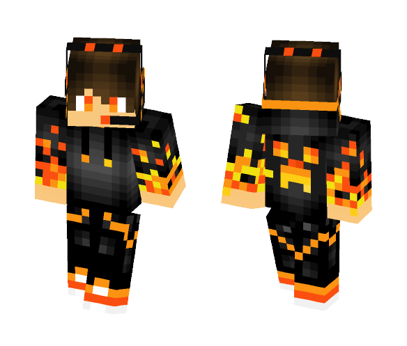 Fire guy V2.0 - Male Minecraft Skins - image 1
