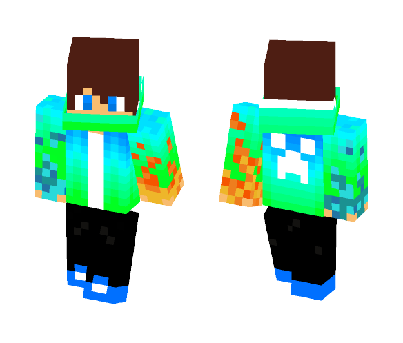 green and blue boy - Boy Minecraft Skins - image 1