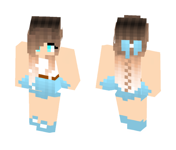 Download Free Girl in a skirt Skin for Minecraft image 1 Girl in a skirt - Girl Minecraft Skins - image 1