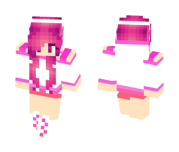 Download Free Cute Purple Girl Skin for Minecraft image 1 Cute Purple Girl - Cute Girls Minecraft Skins - image 1