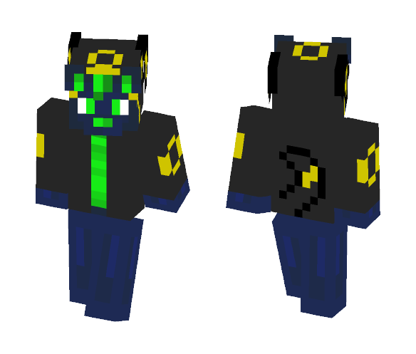Enki Wuff (Wolf) (Umbreon Version) - Male Minecraft Skins - image 1