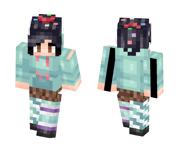 Vanellope Von Schweetz - Female Minecraft Skins - image 1