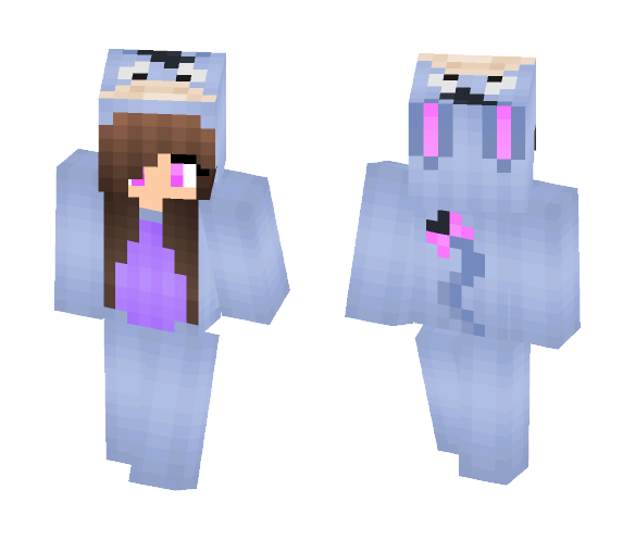 Eeyore Girl - Girl Minecraft Skins - image 1