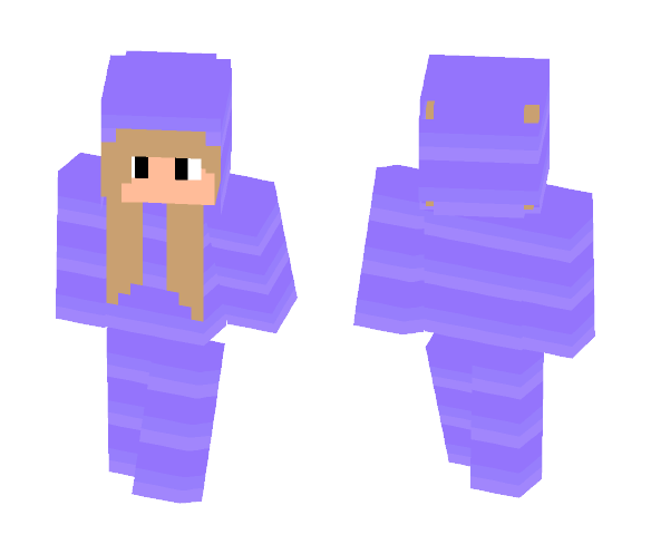 Download Free Slither.io Onesie Girl - Purple Skin for Minecraft image 1 Slither.io Onesie Girl - Purple - Girl Minecraft Skins - image 1