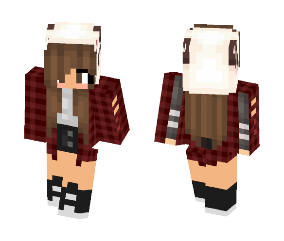 KᗩᗯᗩII ᑭᗩᑎᗪᗩ - Female Minecraft Skins - image 1