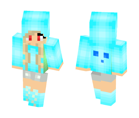 Blue Slime Girl - Girl Minecraft Skins - image 1