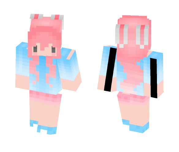 Download Free || Kawaii Chibi Bunny Girl || Skin for Minecraft image 1 || Kawaii Chibi Bunny Girl || - Girl Minecraft Skins - image 1
