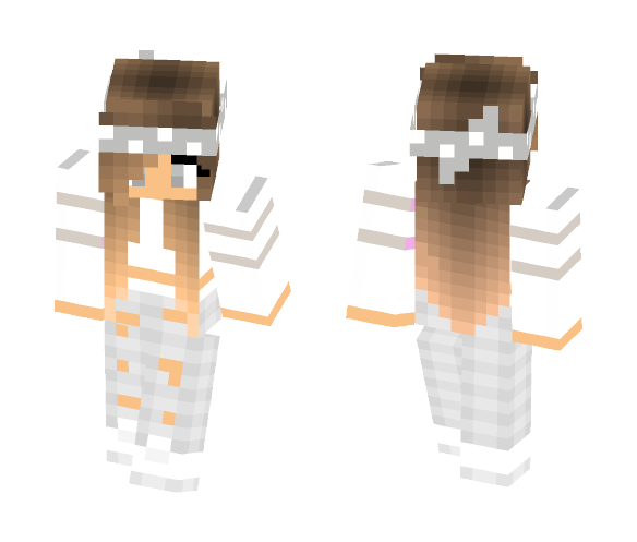 Gray Bandanna - Female Minecraft Skins - image 1