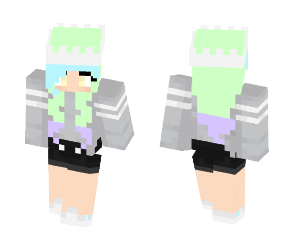 Ink splat hair Shelby - Female Minecraft Skins - image 1