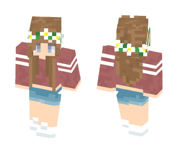 Download Free Classic White Girl - First skin!! Skin for Minecraft image 1 Classic White Girl - First skin!! - Girl Minecraft Skins - image 1