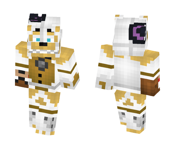 FunTime Golden Freddy (FNaF SL) - Interchangeable Minecraft Skins - image 1