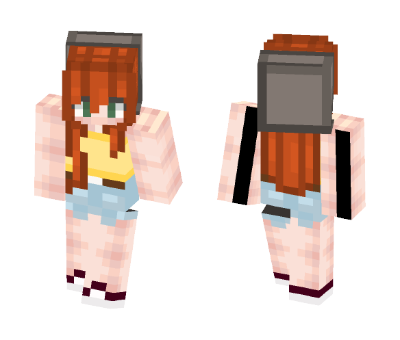 Download Free Beanie Girl Skin for Minecraft image 1 Beanie Girl - Girl Minecraft Skins - image 1
