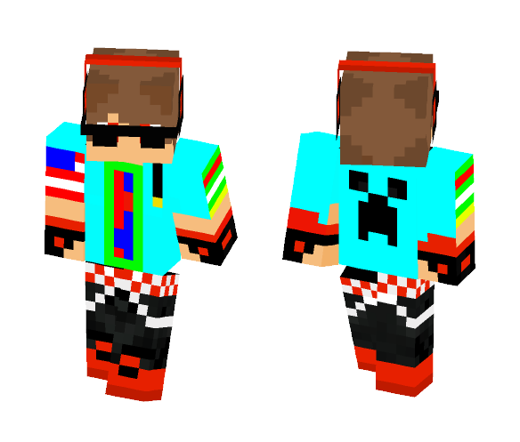 blue sweat shirt - Male Minecraft Skins - image 1