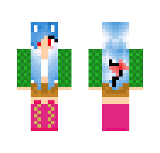 Blue Haired Meif'wa - Female Minecraft Skins - image 2