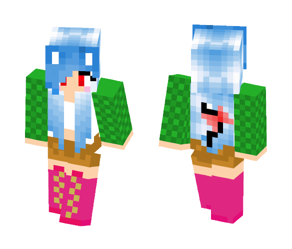Blue Haired Meif'wa - Female Minecraft Skins - image 1