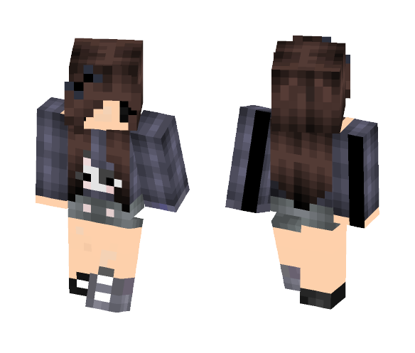Shy Summer Girl | Chibi - Girl Minecraft Skins - image 1