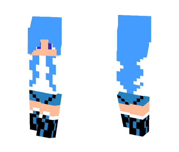 Blue Girl - Girl Minecraft Skins - image 1