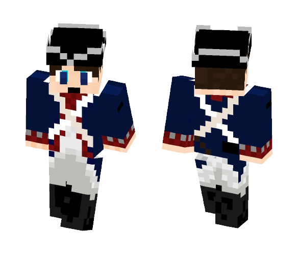 Revolutionary Blue coat (1776) - Male Minecraft Skins - image 1