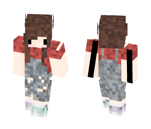 Download Free (мooтlιng) wolf girl !! ♡ Skin for Minecraft image 1 (мooтlιng) wolf girl !! ♡ - Girl Minecraft Skins - image 1