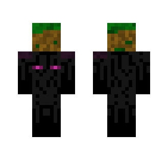 Baby Enderman Holding Grass
