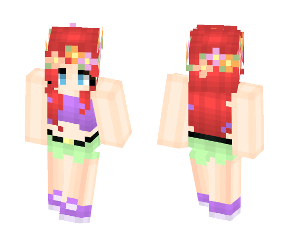 Download Free Modern Ariel Skin for Minecraft image 1 Modern Ariel - Female Minecraft Skins - image 1