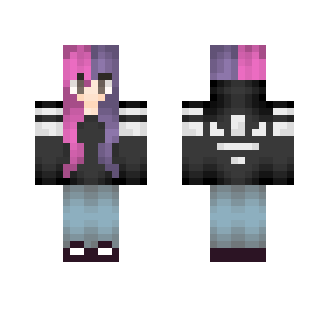 Adidas Half pink half purple girl