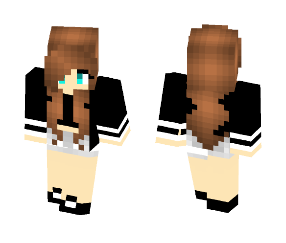 Download Free Blue eye girl Skin for Minecraft image 1 Blue eye girl - Girl Minecraft Skins - image 1