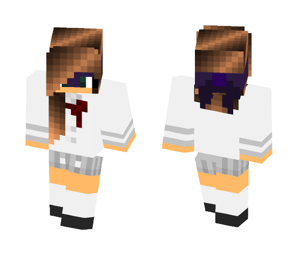 Download Free Tmnt Donnie School Girl Skin for Minecraft image 1 Tmnt Donnie School Girl - Girl Minecraft Skins - image 1