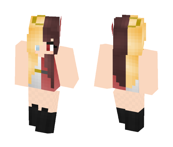 Download Free ~ H a l f Angel H a l f Demon ~ Skin for Minecraft image 1 ~ H a l f Angel H a l f Demon ~ - Female Minecraft Skins - image 1