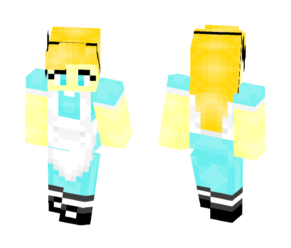 Download Free Alice in Wonderland Skin for Minecraft image 1 Alice in Wonderland - Female Minecraft Skins - image 1