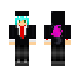 End Red Tie ver. - Male Minecraft Skins - image 2