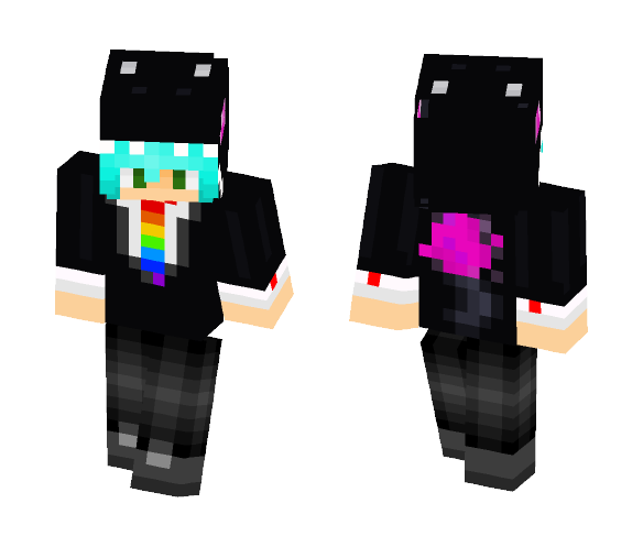 End Rainbow Tie - Male Minecraft Skins - image 1