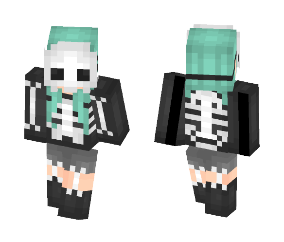 Download Free For My Bby Spooky Skin for Minecraft image 1 For My Bby Spooky - Female Minecraft Skins - image 1