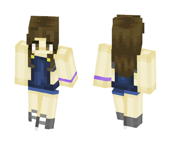 Overalls Girl - Girl Minecraft Skins - image 1