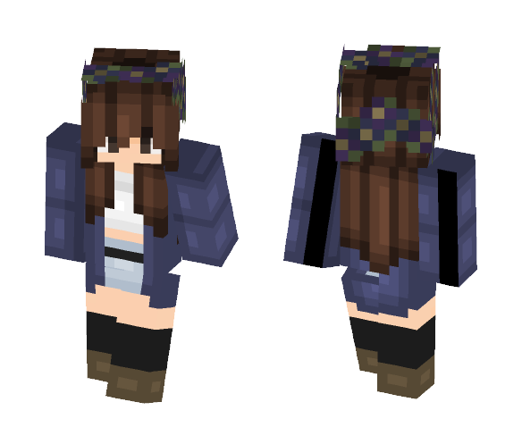 ☾ Floral ~ ☽ - Female Minecraft Skins - image 1