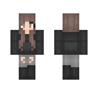 In A Gray Mood - Female Minecraft Skins - image 2