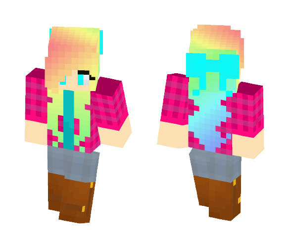 Rainbow - Female Minecraft Skins - image 1