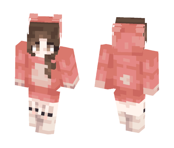 Honey with Bunnies - Female Minecraft Skins - image 1