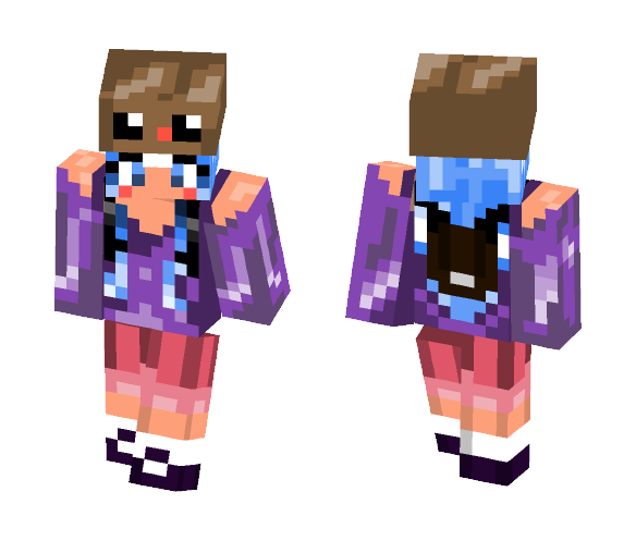 Download Free Girl Traveller Skin for Minecraft image 1 Girl Traveller - Girl Minecraft Skins - image 1