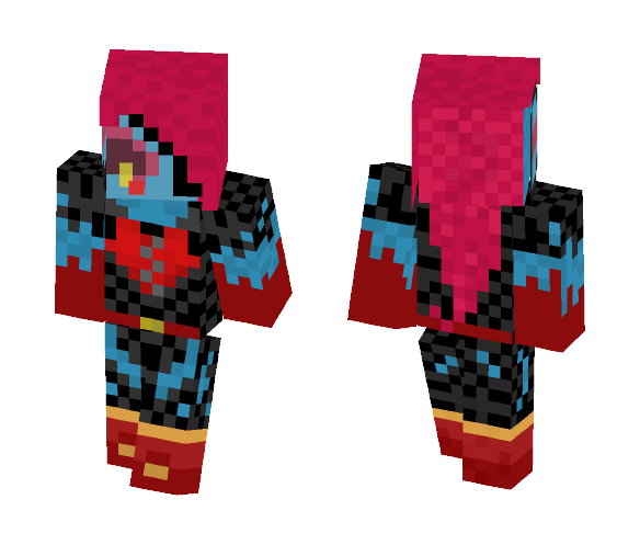 Underfell Undyne - Female Minecraft Skins - image 1